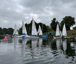 Segelschiffe auf dem Schaalsee bei der Neptunregatta
