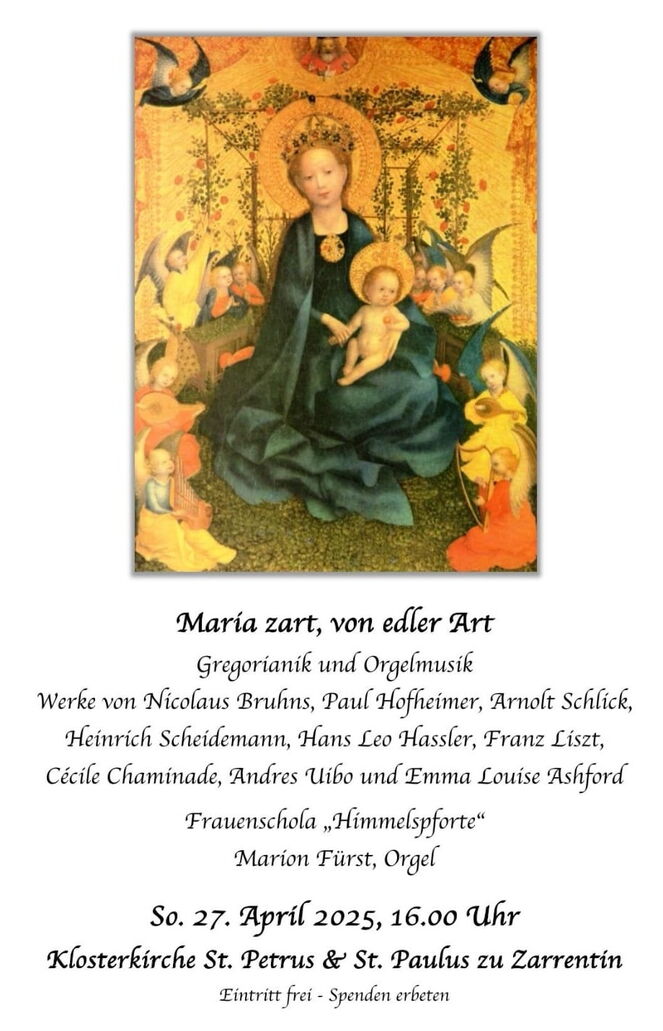 Plakat mit der Ankündigung des Konzertes