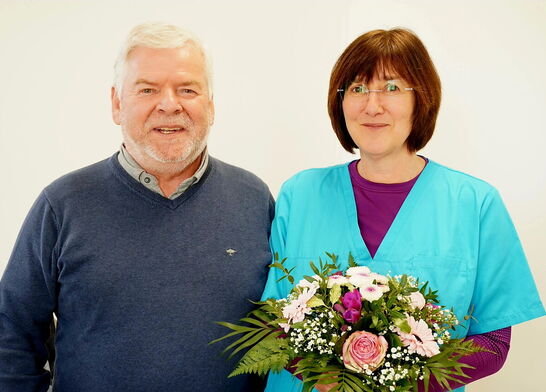 Dr. med. Blass und Bürgermeister Klaus Draeger