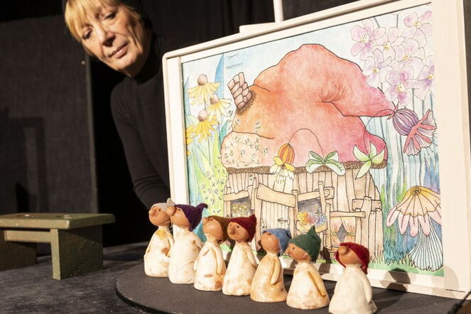 Foto: Puppenspiel „Schneewittchen“. Fotoautor: Kirsten Haarmann