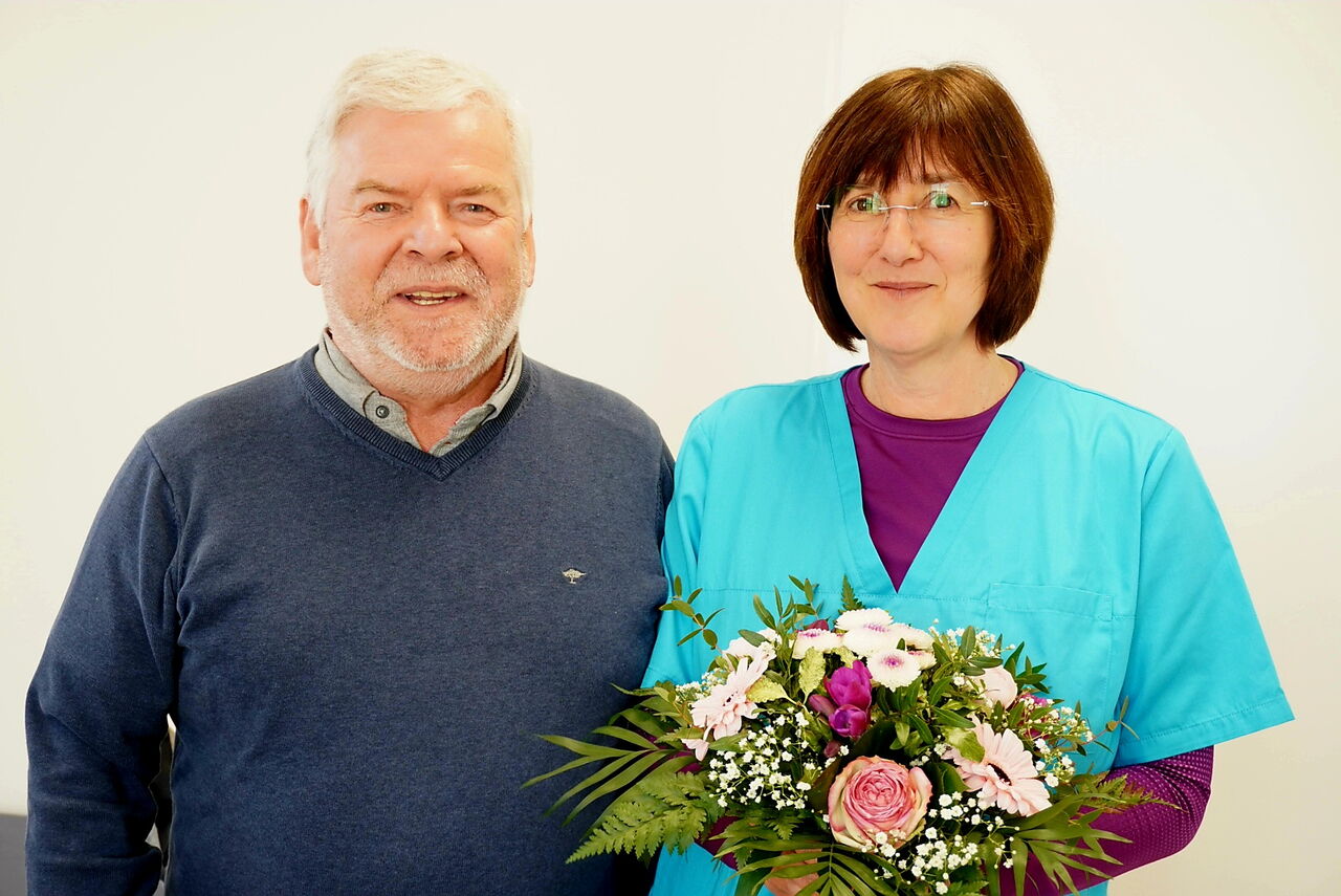 Dr. med. Blass und Bürgermeister Klaus Draeger