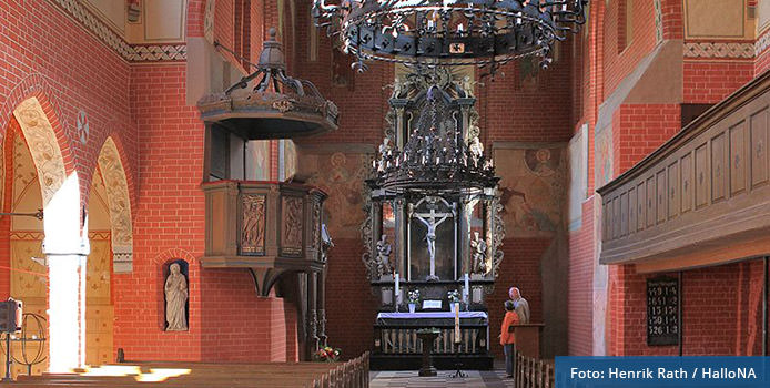 Innenansicht der Pfarrkirche Zarrentin Innenansicht der Pfarrkirche Zarrentin